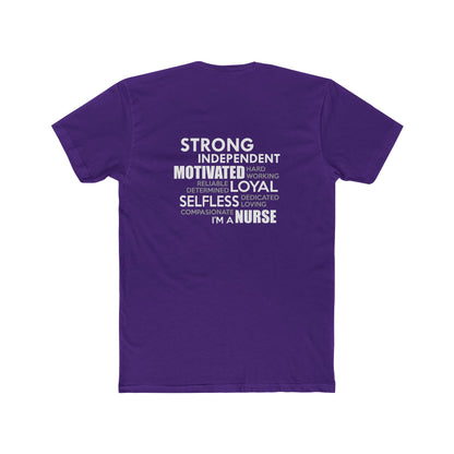 Nurse Word Cloud Tee — "I'm a Nurse" Inspirational Graphic T-Shirt