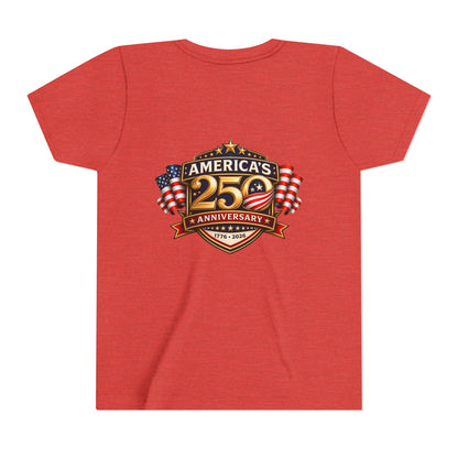 America's 250th Anniversary Youth Tee - Patriotic 1776–2026 Celebration Shirt