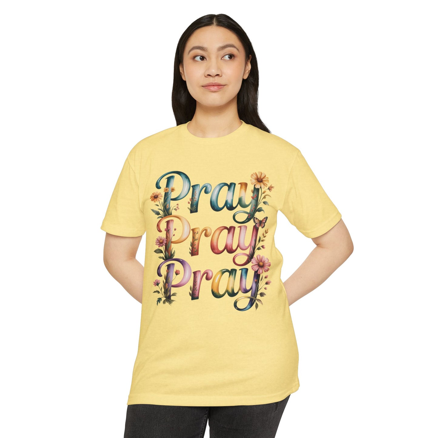 Pray Pray Pray Floral T-Shirt