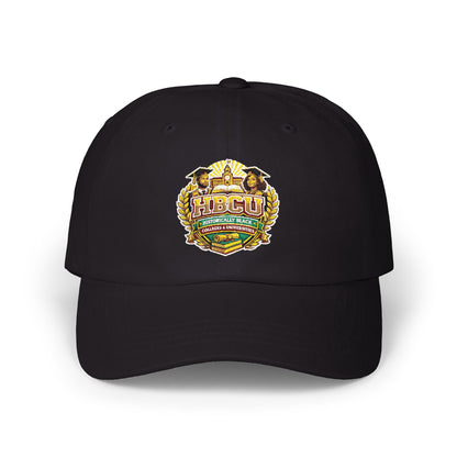 Dad Cap with Vintage Floral Crest Embroidered Design
