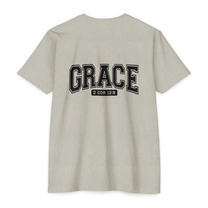 Grace T-Shirt — Faith Graphic Tee ("GRACE" with 2 Cor 12:9)