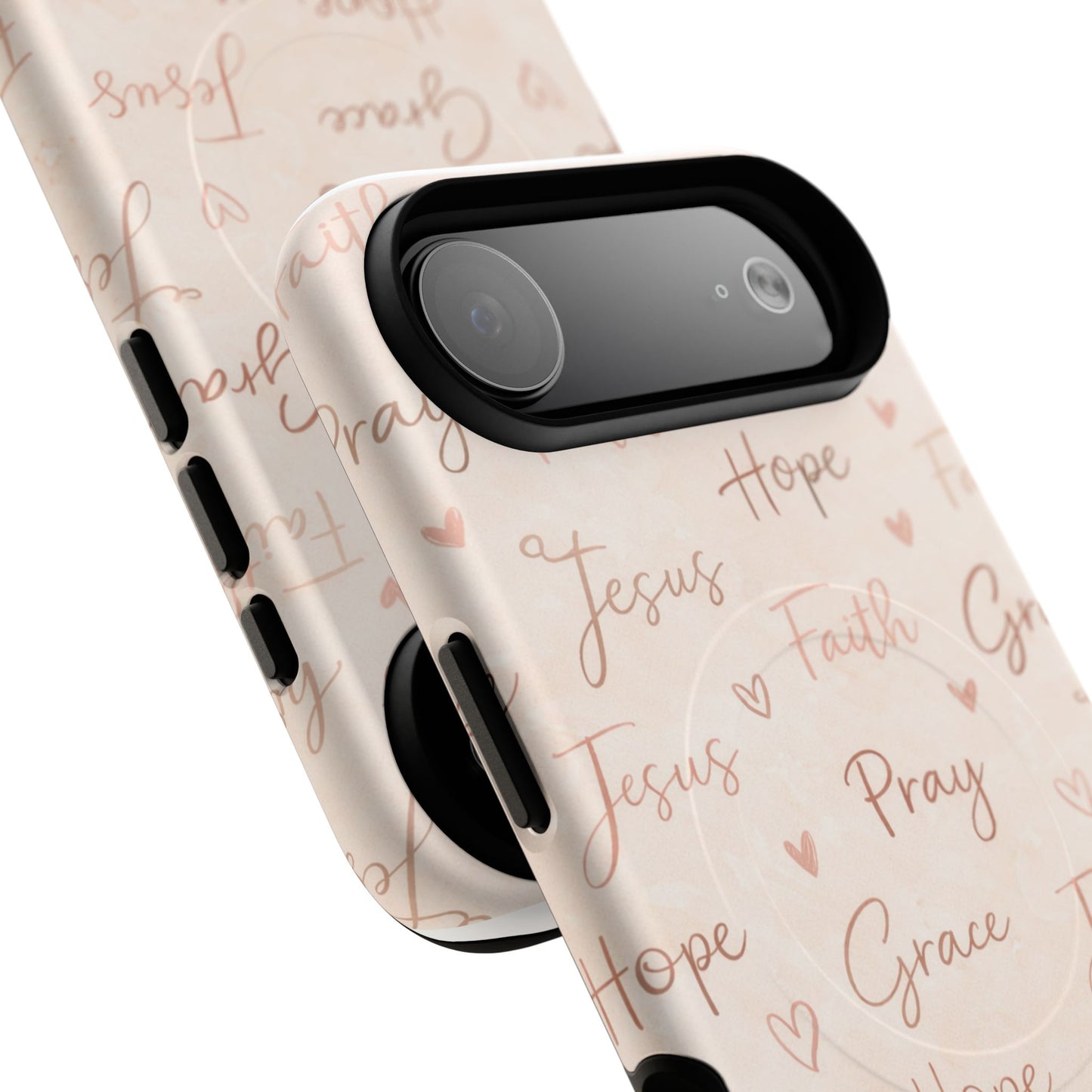 Christian Words Tough Magnetic Phone Case — Hope Pray Grace Jesus Faith