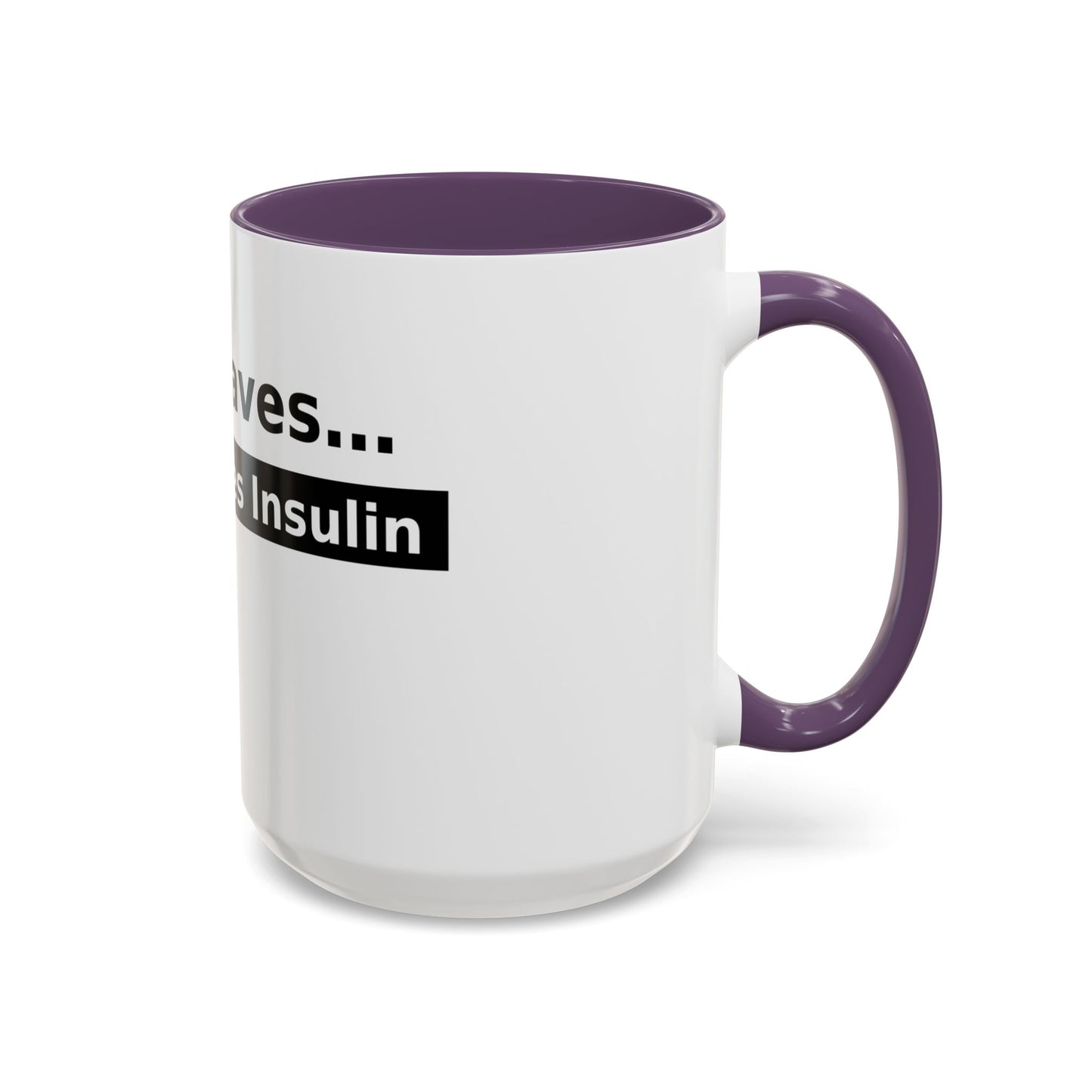 Jesus Saves… and So Does Insulin - Faith & Diabetes Accent Coffee Mug (11/15 oz)