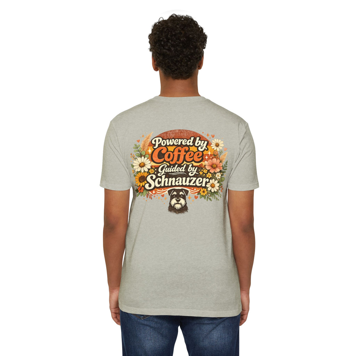 Powered by Coffee Guided by Schnauzer T-Shirt