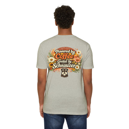 Powered by Coffee Guided by Schnauzer T-Shirt