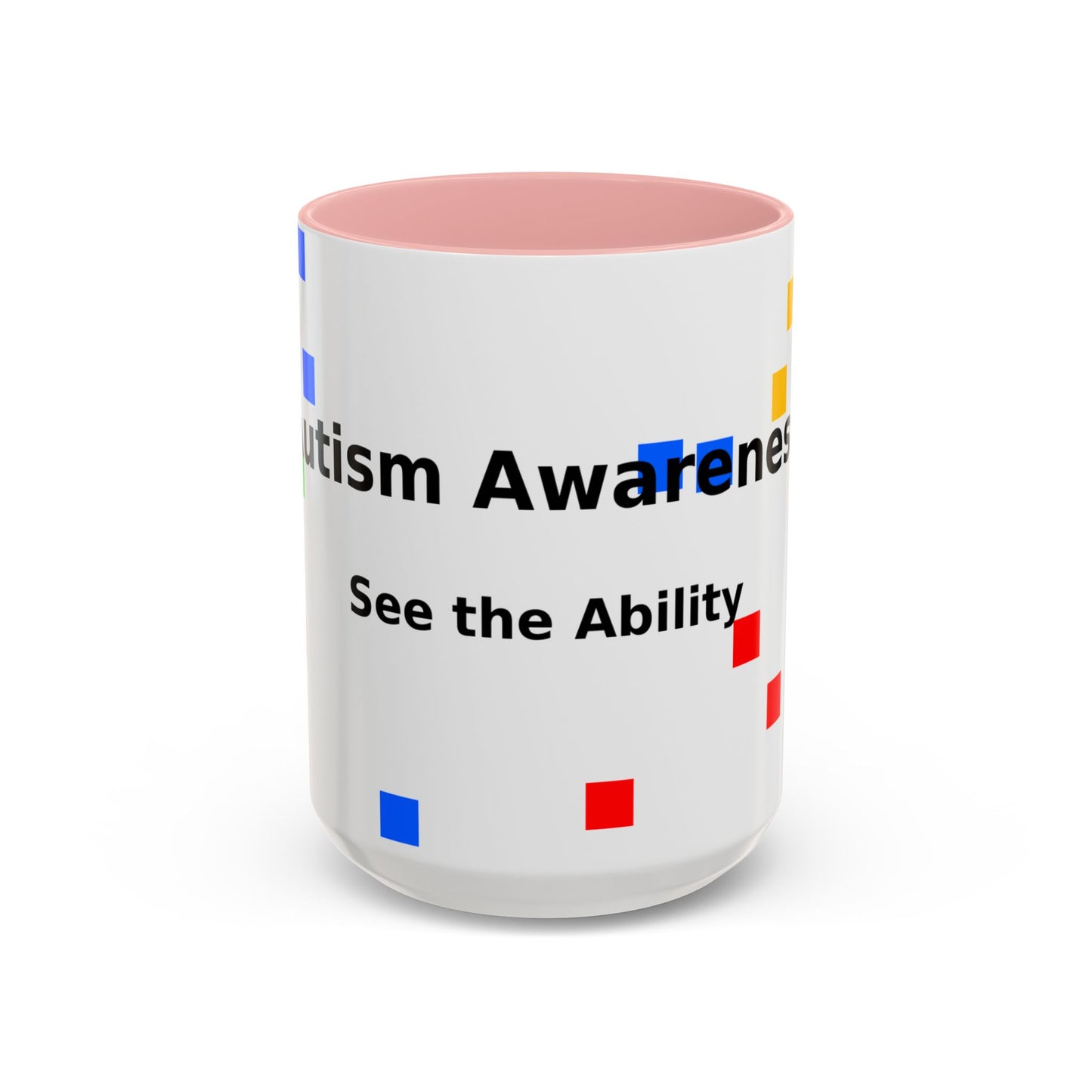 Autism Awareness Accent Mug - "See the Ability" Coffee Cup