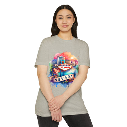 Las Vegas Nevada Watercolor T-Shirt
