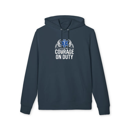 Courage On Duty Hoodie — EMS Star of Life Tribute Pullover