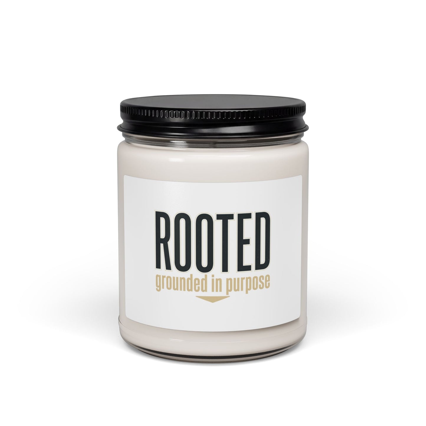 ROOTED soy candle | faith streetwear, bold type