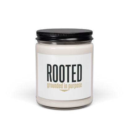 ROOTED soy candle | faith streetwear, bold type