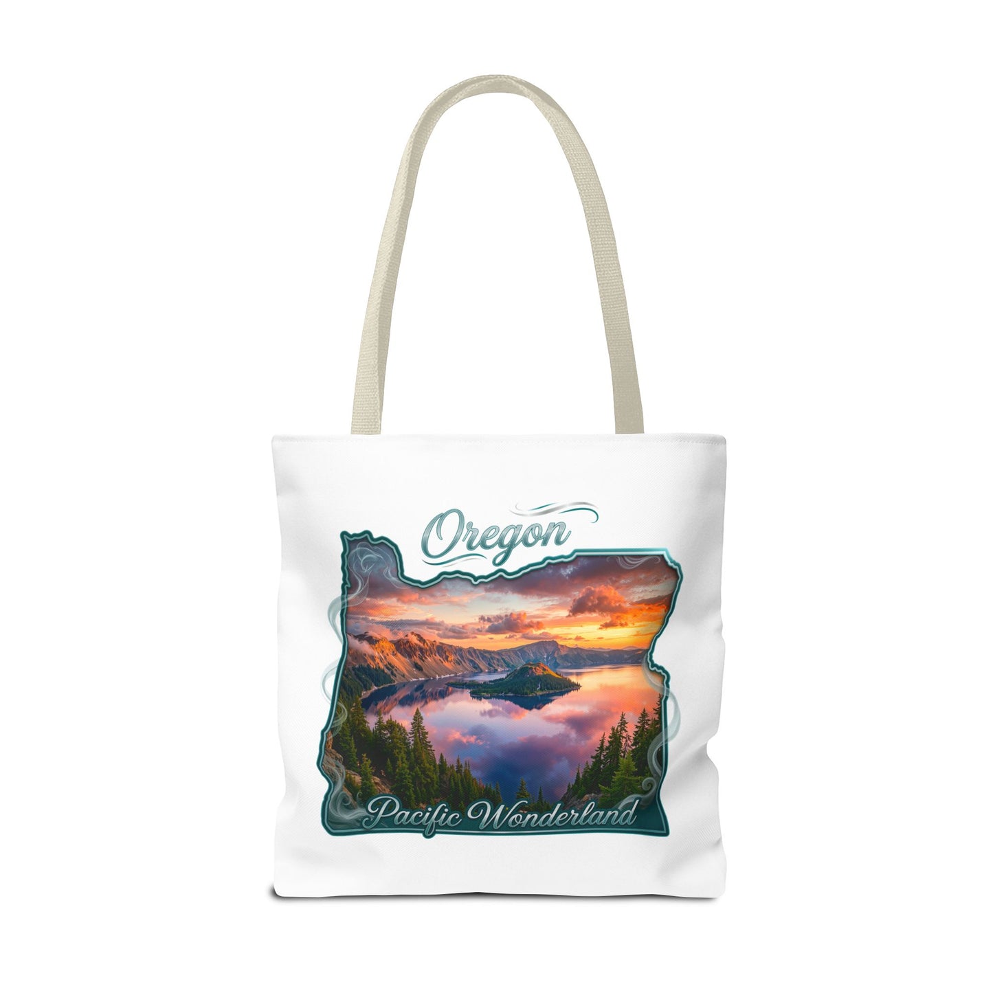 Oregon Scenic Tote Bag — 'Pacific Wonderland' Sunset Landscape Tote