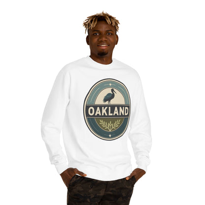 Oakland Retro Heron Crewneck Sweatshirt