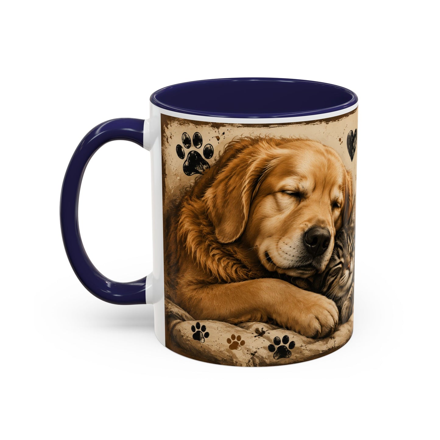 Coffee Mug – "A House Is Not A Home Without Paws" Pet Lover Accent Mug