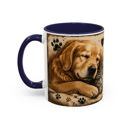 Coffee Mug – "A House Is Not A Home Without Paws" Pet Lover Accent Mug
