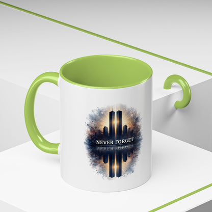 Never Forget 9/11 Memorial Accent Coffee Mug (11/15oz)