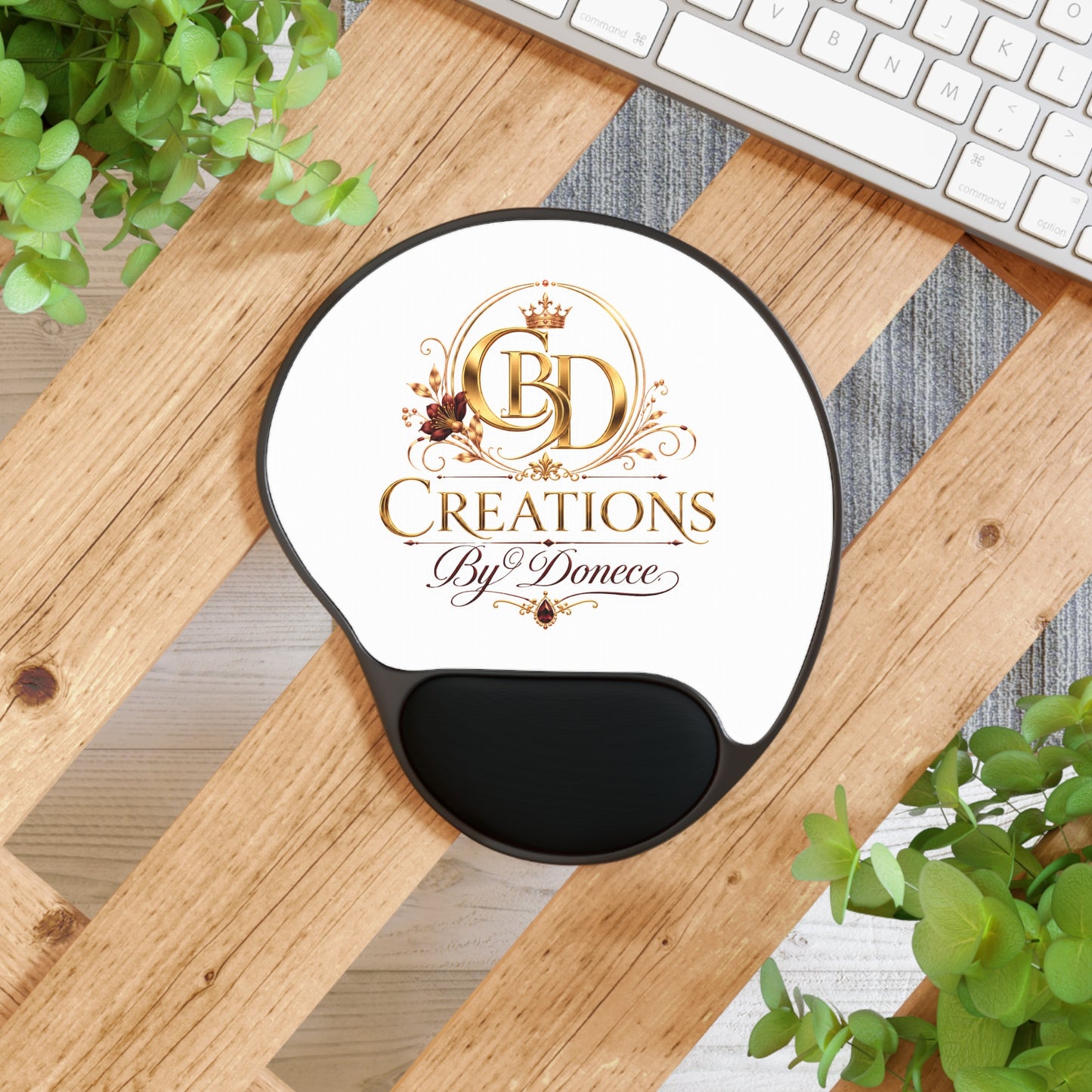 Creations By Donece Logo Mouse Pad with Wrist Rest