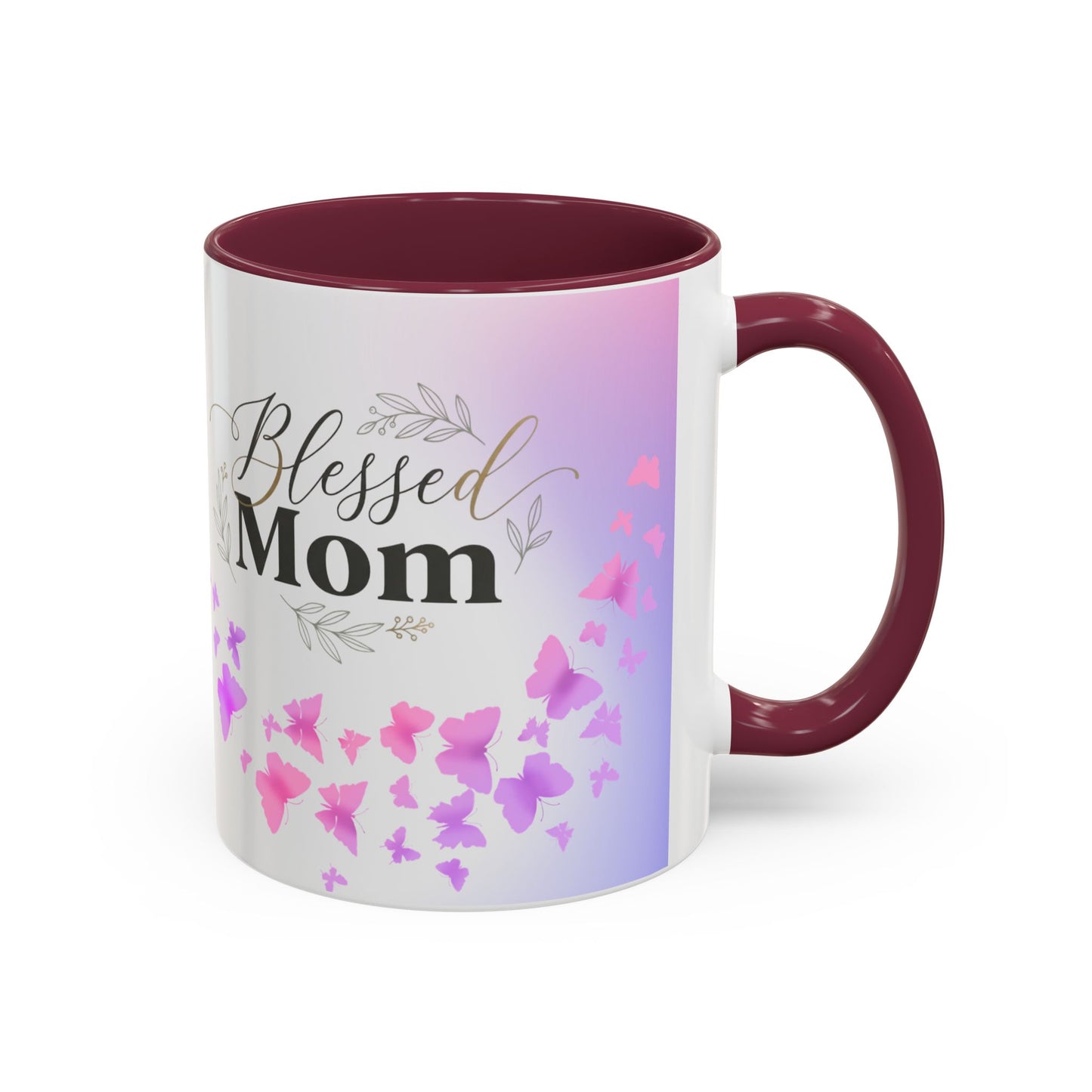 Blessed Mom Butterfly Mug — Colorful 11oz/15oz Ceramic Gift for Mother's Day