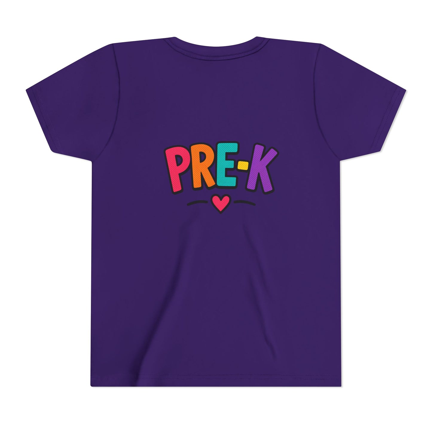Pre-K Kids Tee — Colorful Heart Preschool Shirt for Boys & Girls