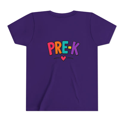 Pre-K Kids Tee — Colorful Heart Preschool Shirt for Boys & Girls