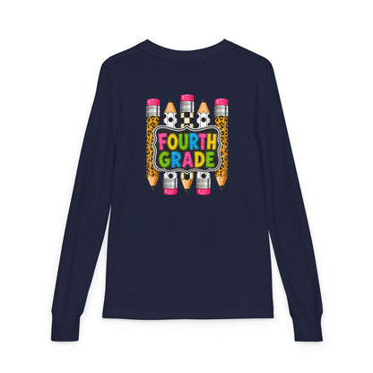 Fourth Grade Pencils Youth Long Sleeve Tee
