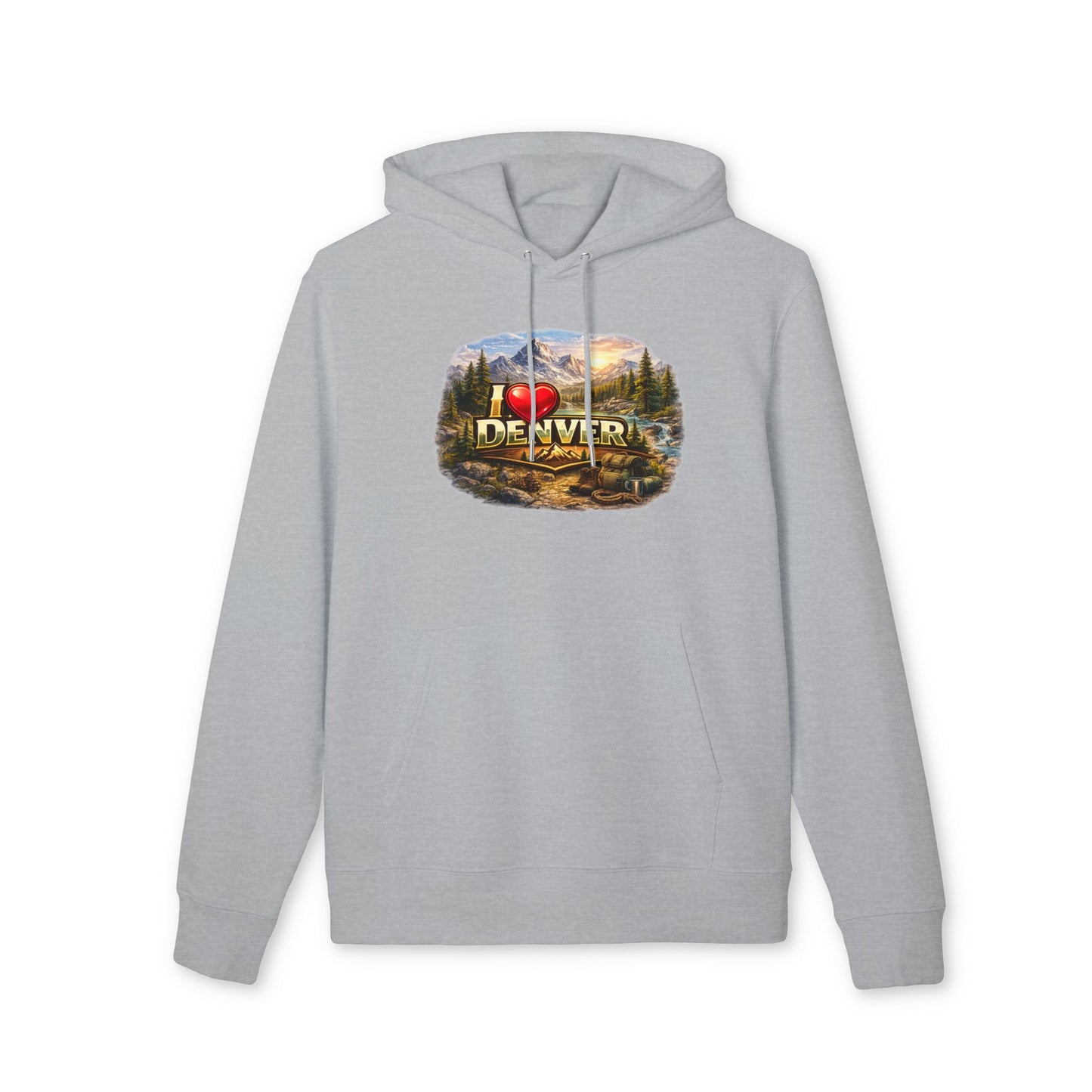 Denver Scenic Hoodie - I  Denver Mountain Landscape Pullover