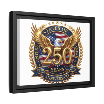 250th United States Anniversary Framed Canvas Print