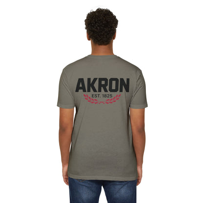 Akron EST. 1825 Retro City T-Shirt — Vintage Collegiate Tee