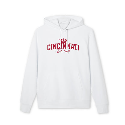 Cincinnati Hoodie — 'CINCINNATI Est. 1788' Red Script City Pride Pullover