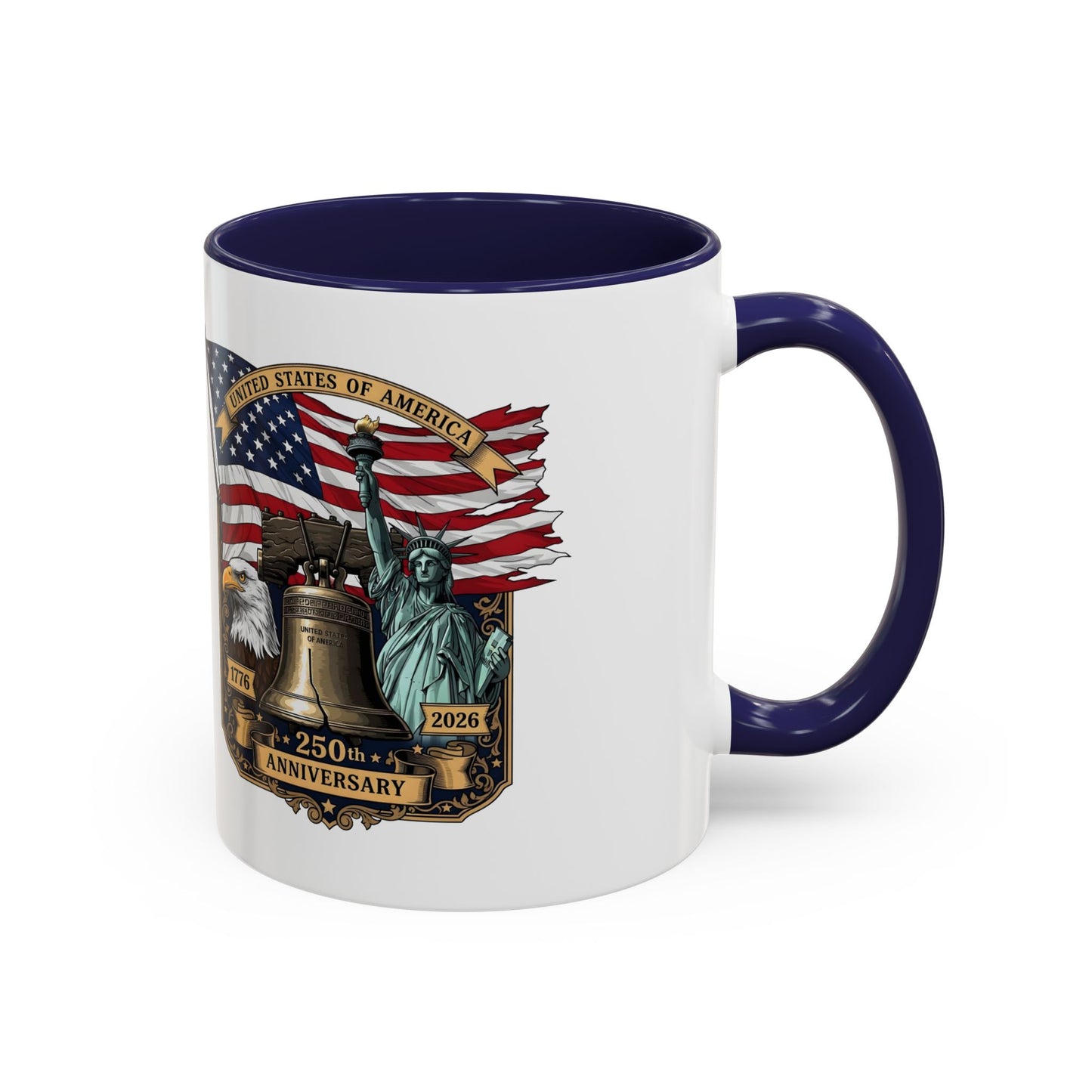 Liberty Anniversary Coffee Mug — 250th USA Celebration Accent Mug
