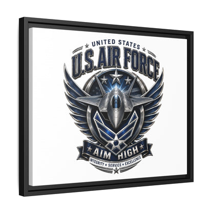 U.S. Air Force 'Aim High' Framed Canvas Print
