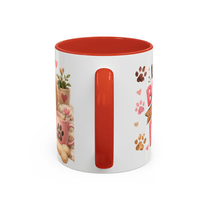 Cute Dog Lover Coffee Mug — "Life is Better With a Dog" Accent Mug (11/15oz)