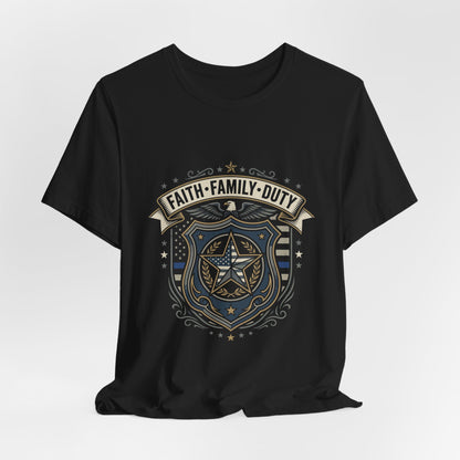 Faith · Family · Duty Shield T‑Shirt