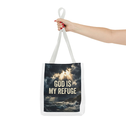 "God Is My Refuge" Tote Bag