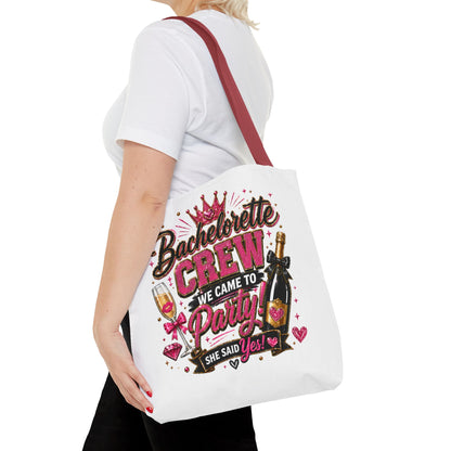 Bachelorette Crew Party Tote Bag — 'We Came to Party' Bridal Shower Gift
