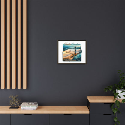 North Carolina Matte Canvas Wall Art — "From Mountains to Coast" Framed Print