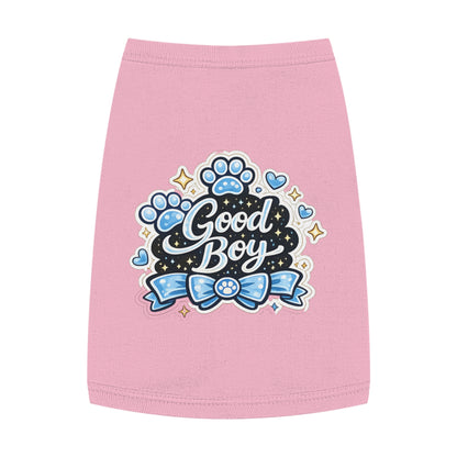 Good Boy Dog Tank Top — Cute Paw Print Pet Shirt
