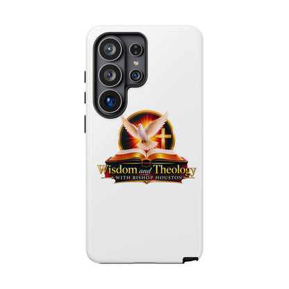 Wisdom and Theology Phone Case — Christian Dove & Cross Protective Tough Case