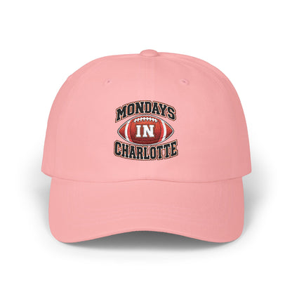 Dad Cap "Mondays in Charlotte" Football Embroidered Hat