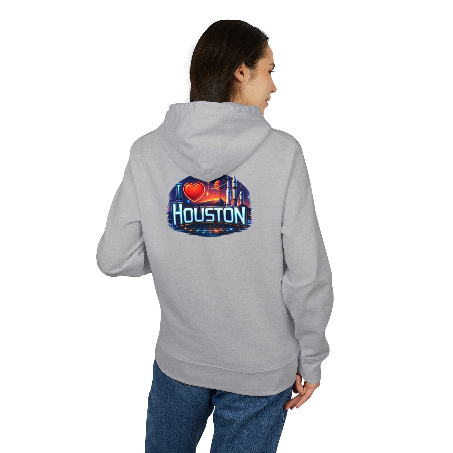 Houston Skyline Hoodie — I  Houston Graphic Pullover