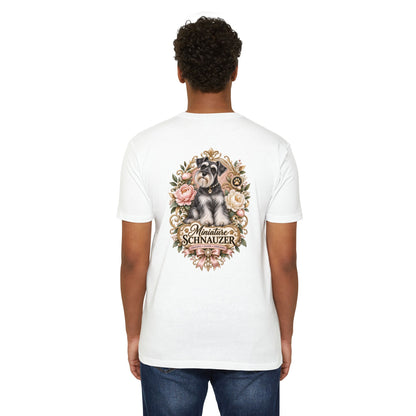Miniature Schnauzer Floral T‑Shirt