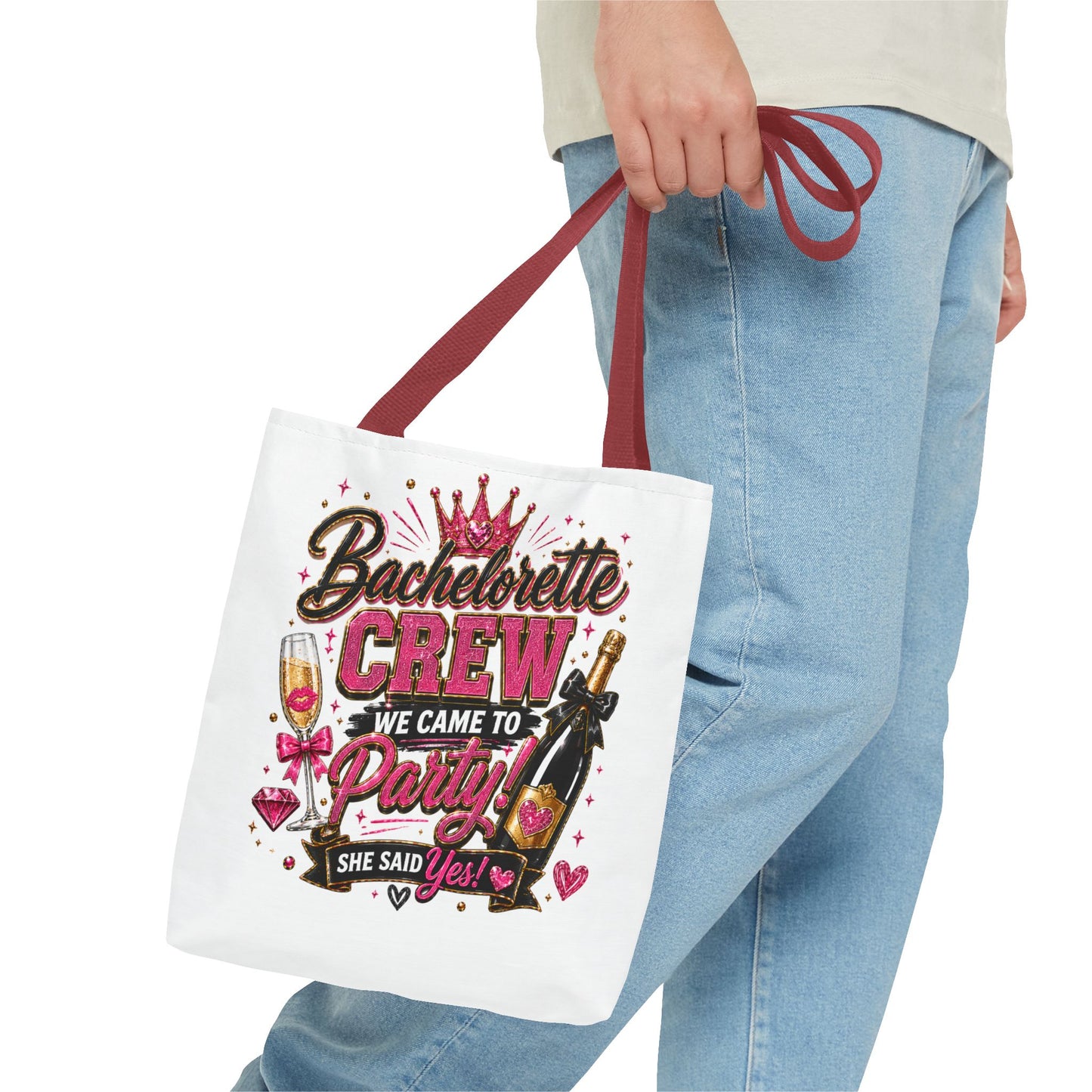 Bachelorette Crew Party Tote Bag — 'We Came to Party' Bridal Shower Gift