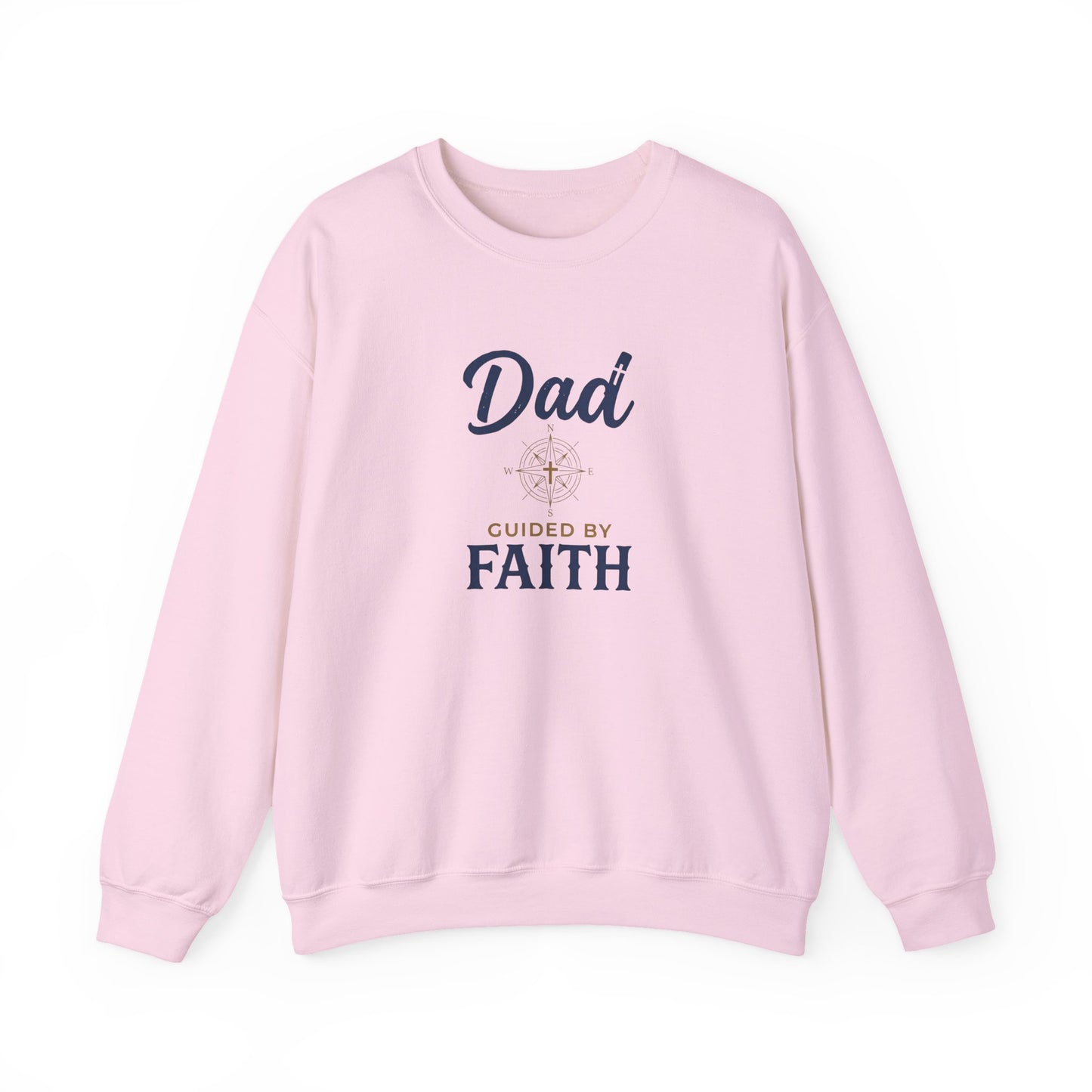 Dad Guided by Faith Crewneck Sweatshirt