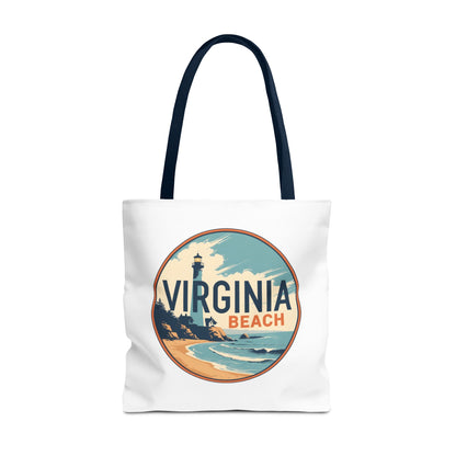 Virginia Beach Vintage Lighthouse Tote Bag