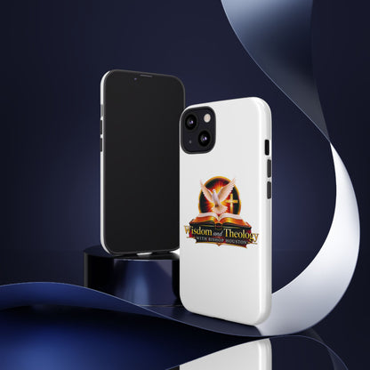 Wisdom and Theology Phone Case — Christian Dove & Cross Protective Tough Case