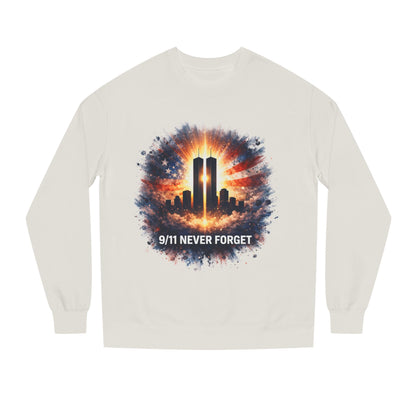 9/11 Never Forget Sweatshirt — World Trade Center Tribute Crewneck