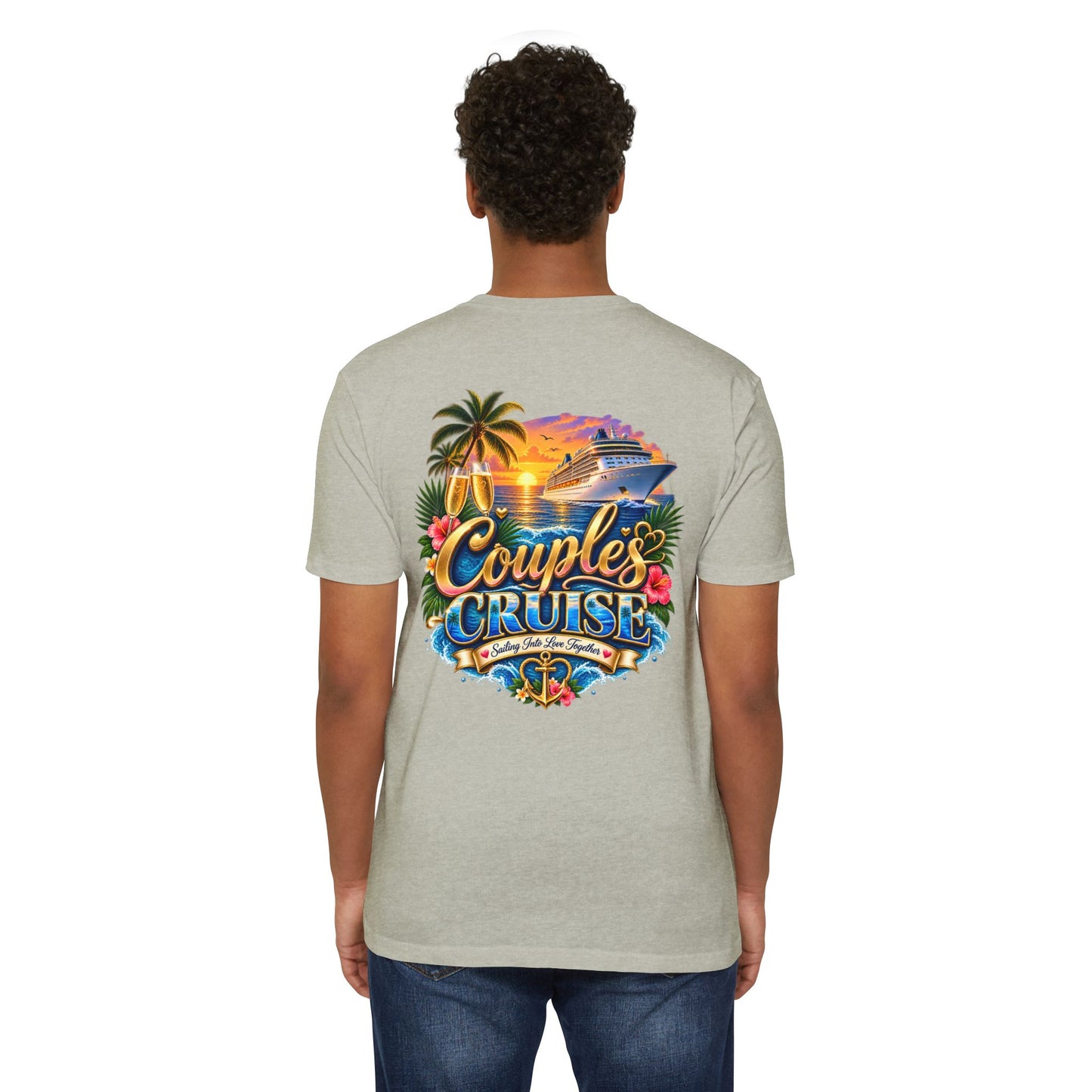 Couples Cruise T-Shirt — Tropical Cruise Vacation Graphic Tee