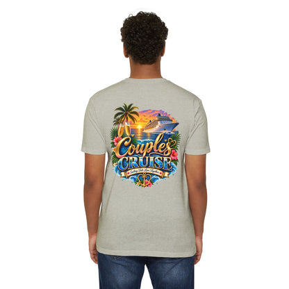 Couples Cruise T-Shirt — Tropical Cruise Vacation Graphic Tee