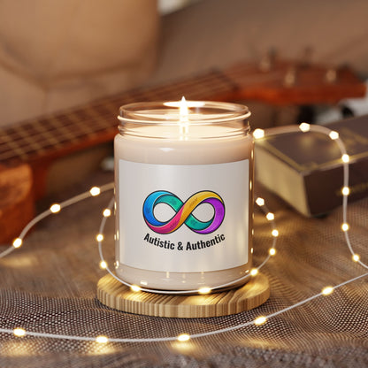 Autistic & Authentic Soy Candle, Neurodiversity Pride, Sensory-Friendly