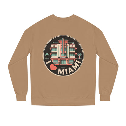 Miami Art Deco Sweatshirt — I Love Miami Vintage Hotel Crewneck