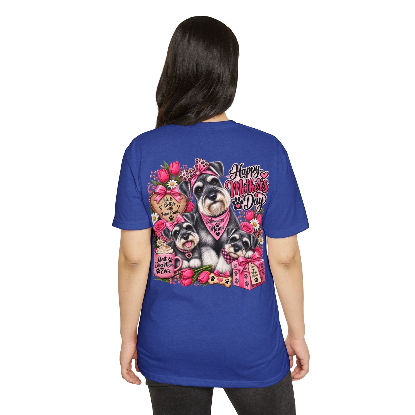 Mother's Day Schnauzer T-Shirt — Happy Mother's Day Dog Mom Tee